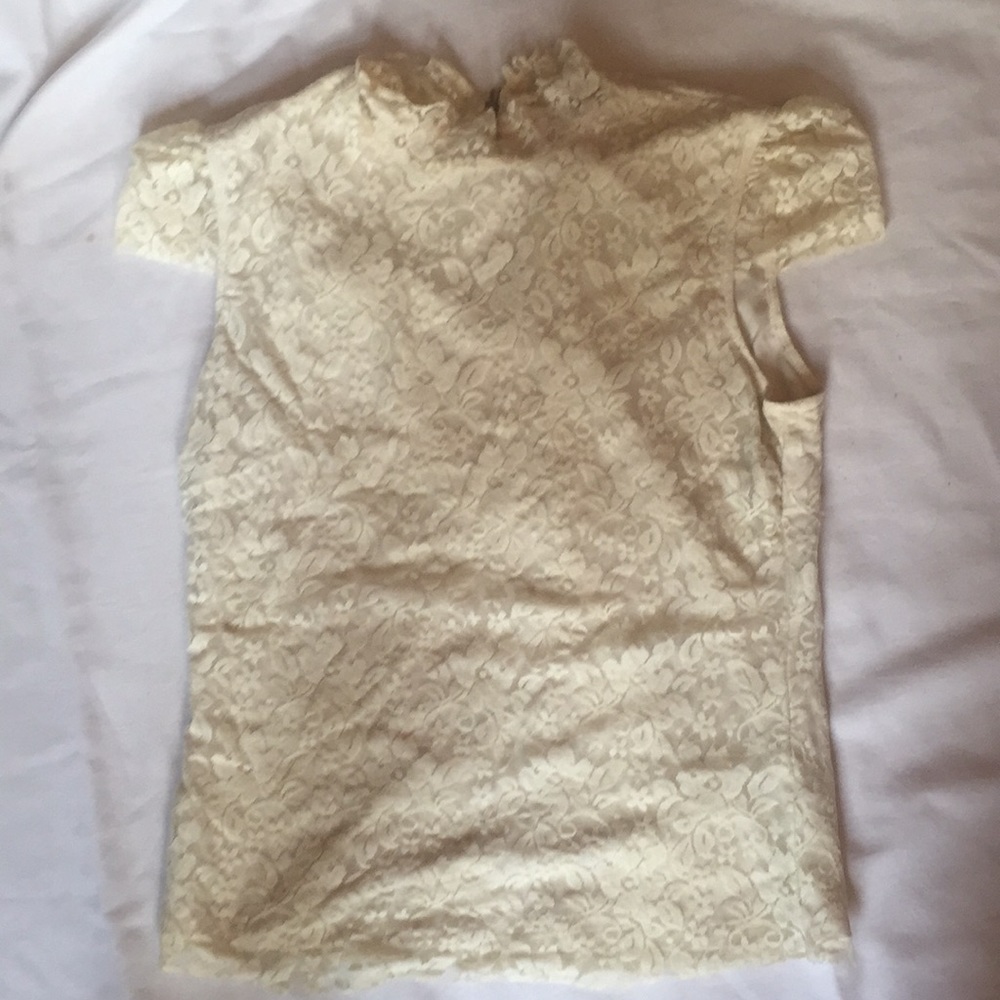 Cream lace top